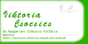 viktoria csocsics business card